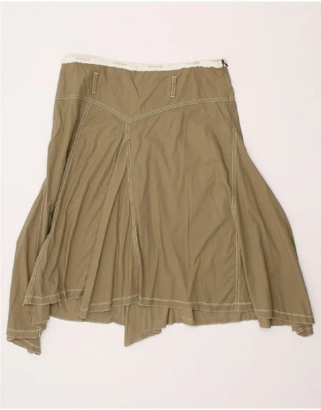 ARMANI JEANS Womens Graphic Asymmetrical Skirt W30 Medium Grey velvet skirt rich