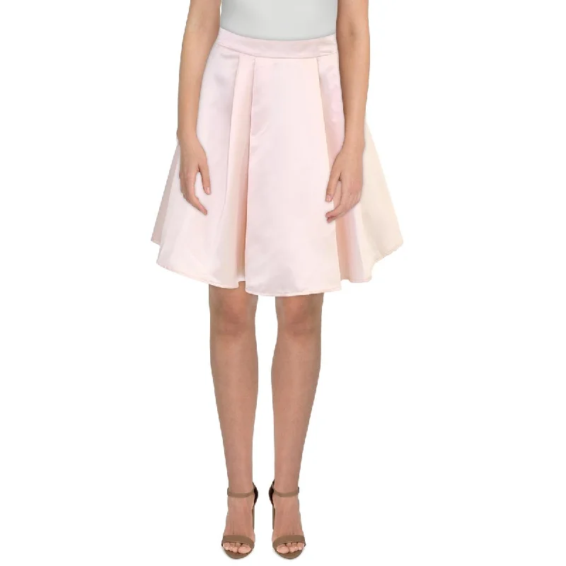 B. Darlin Womens Juniors Pleated Party A-Line Skirt denim skirt trendy