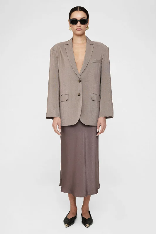 Bar Silk Skirt - Iron wool skirt thick