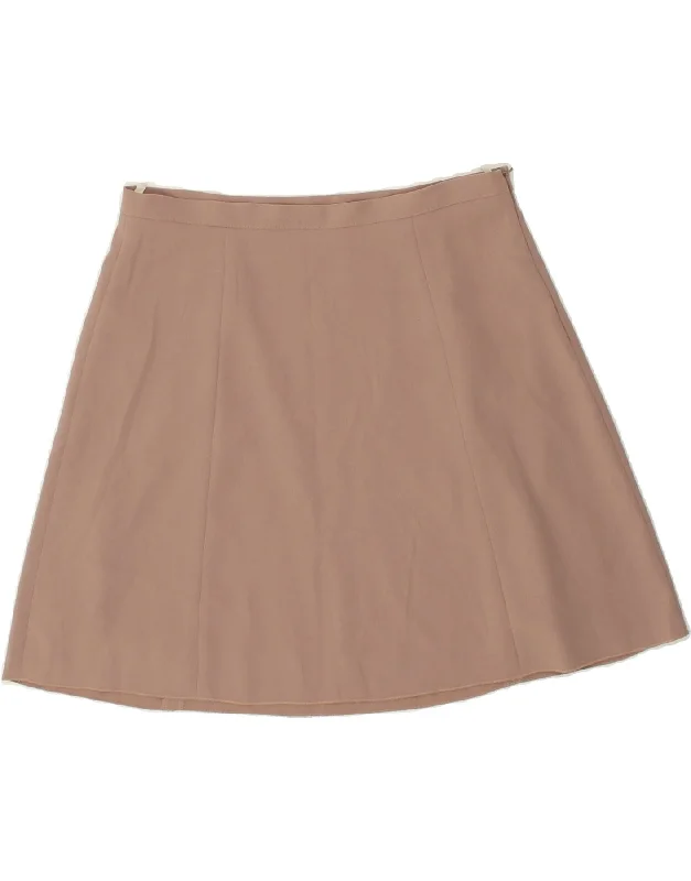 BENETTON Womens Mini Skirt W32 Large  Beige wrap skirt elegant