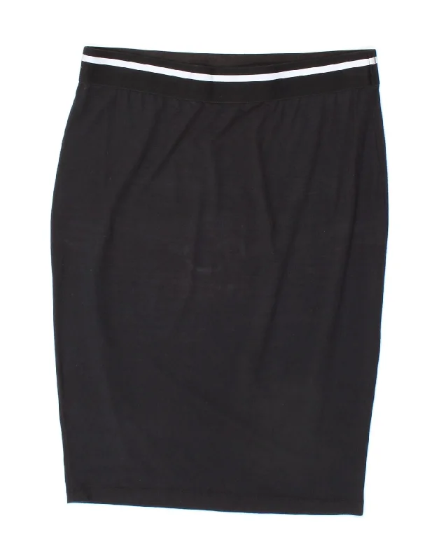 BENETTON Womens Pencil Skirt W28  Medium Black athletic skirt fit