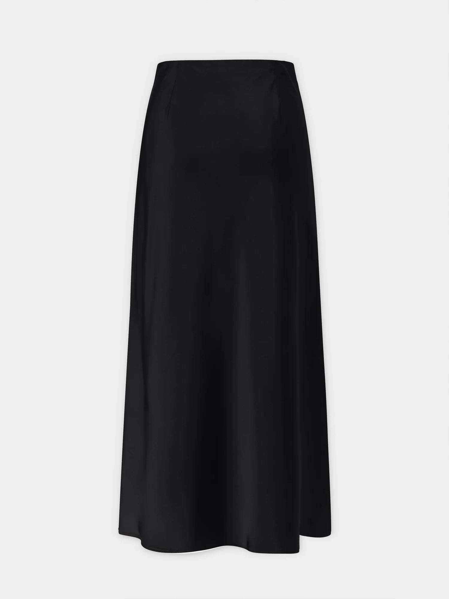 Black Silk Seamless Skirt boho skirt vibe
