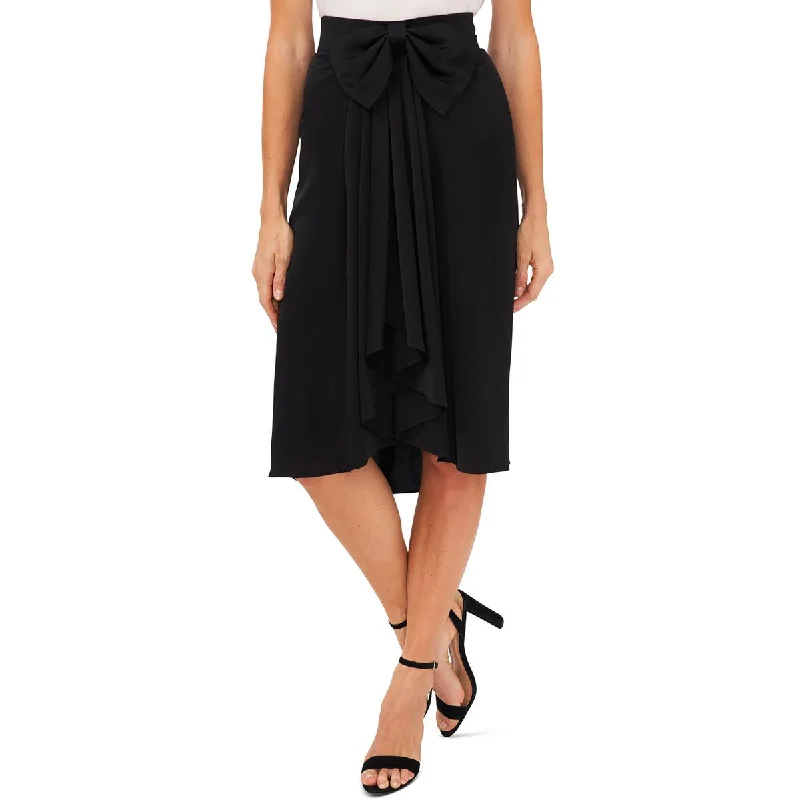 CeCe Womens Holiday Affair Asymmetric Hi Low Wrap Skirt slim fit skirt