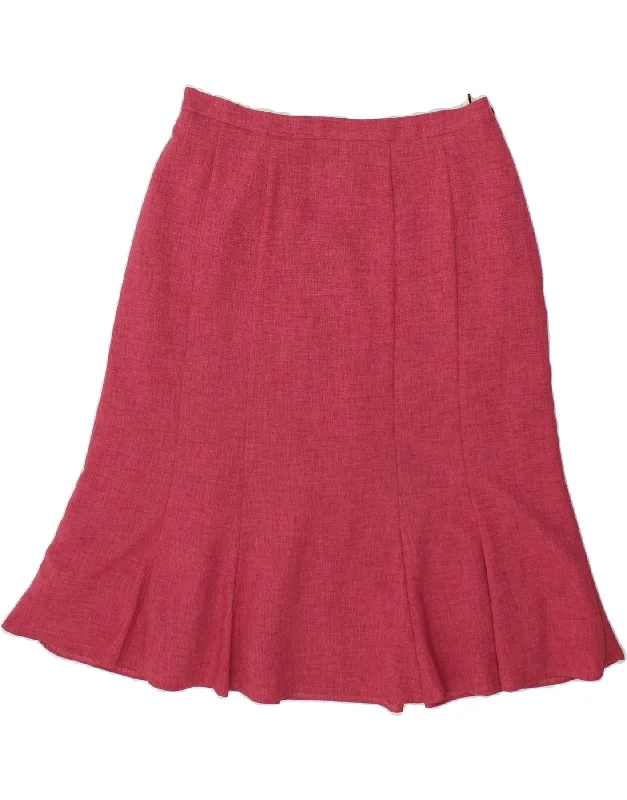 EASTEX Womens A-Line Skirt UK 16 Large W32  Pink Polyester chiffon skirt airy