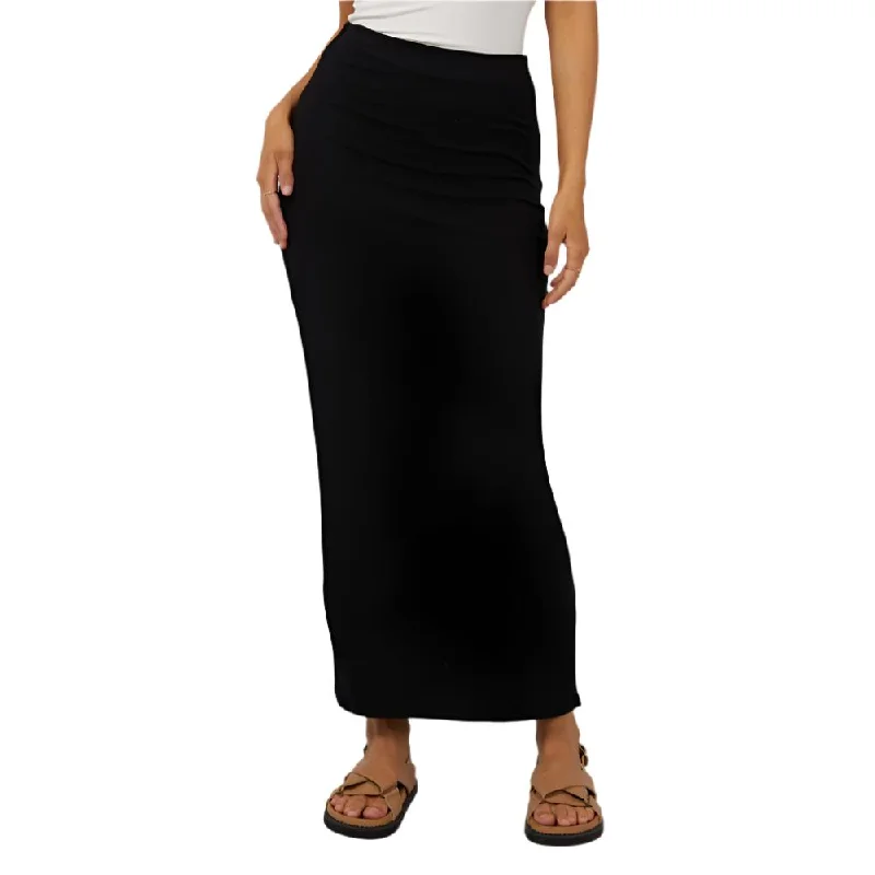 Everyday Maxi Skirt - Womens linen skirt airy
