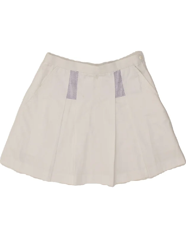 FILA Womens Mini Skirt IT 42 Medium W25  White linen skirt breathable