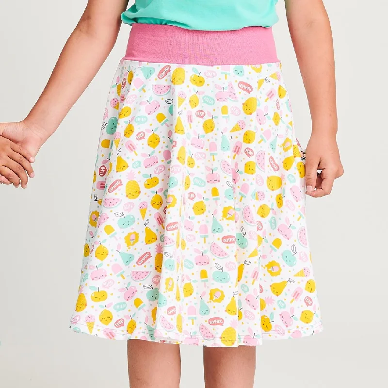 Organic skirt "Yummy" made from 95% organic cotton and 5% elastane wrap skirt elegant