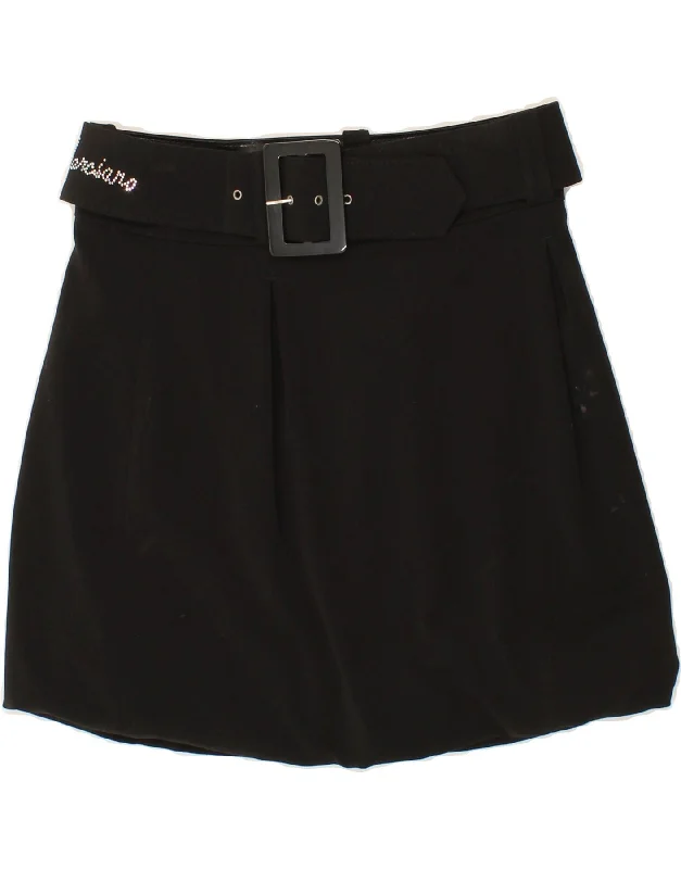 GUESS BY MARCIANO Womens Mini Skirt IT 42 Medium W30 Black Polyester velvet skirt plush GUESS BY MARCIANO Womens Mini Skirt IT 42 Medium W30 Black Polyester velvet skirt plush