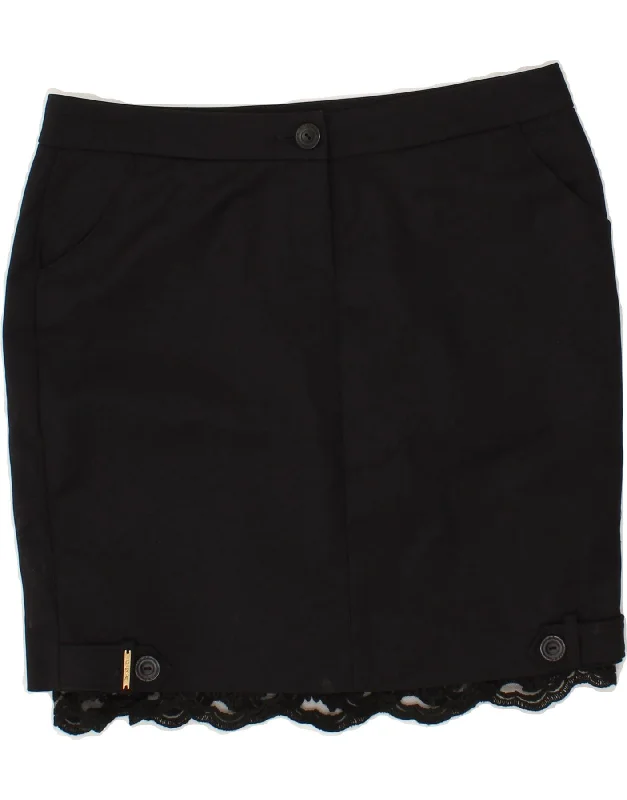 GUESS Womens Pencil Skirt IT 44 Medium W32 Black Cotton corduroy skirt durable