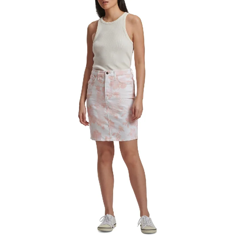 Jen7 Womens Tie-Die Mini Pencil Skirt corduroy skirt cozy