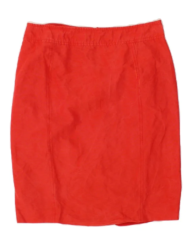 LES COPAINS Womens Midi Skirt IT 44 Medium W30 Red wool skirt sturdy