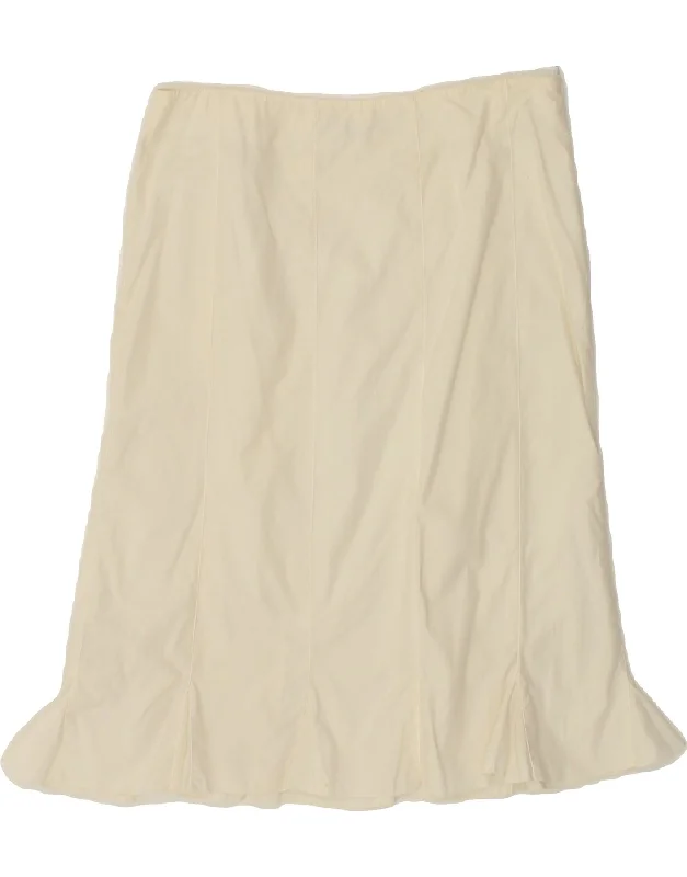 LIU JO Womens Trumpet Skirt W30 Medium White cashmere skirt soft