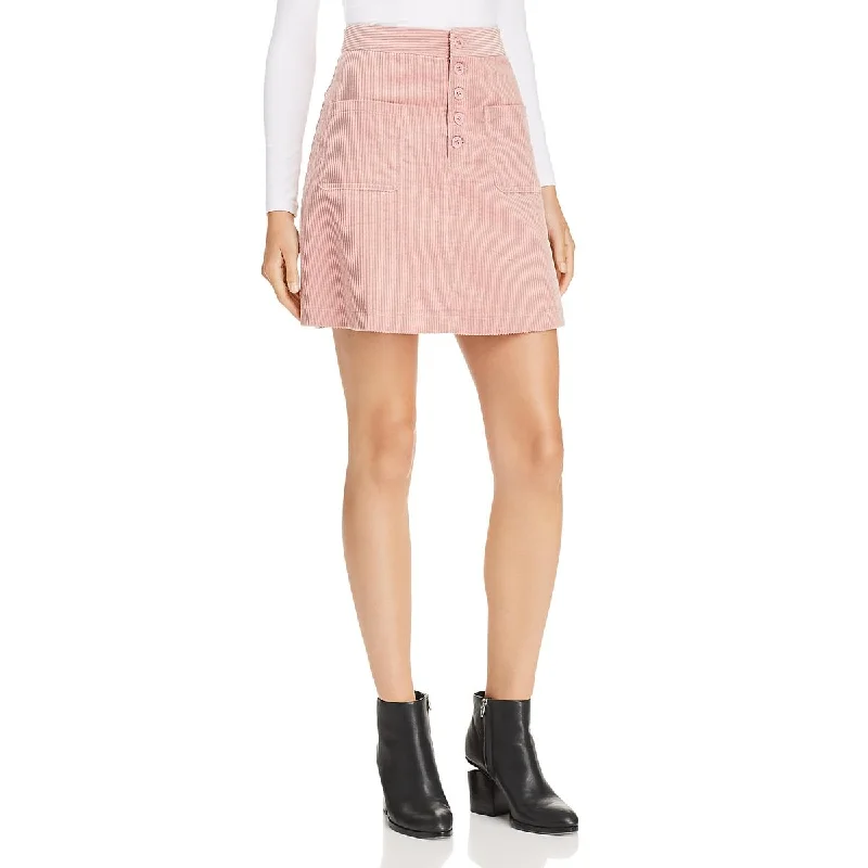 Lost + Wander Womens Alicia  Velvet Daytime Mini Skirt maxi skirt elegant