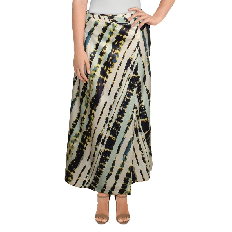 Lysse Womens Striped Side Tie Wrap Skirt corduroy skirt durable