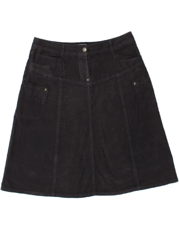 MARLBORO CLASSICS Womens Corduroy Skirt UK 16 Large W36 Grey Cotton cotton skirt soft MARLBORO CLASSICS Womens Corduroy Skirt UK 16 Large W36 Grey Cotton cotton skirt soft