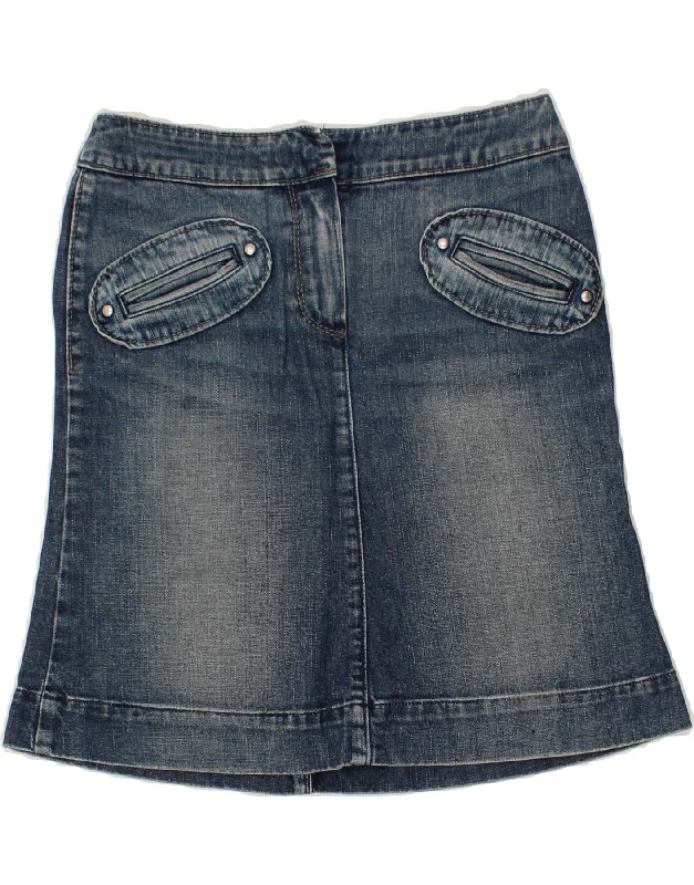 MISS SIXTY Womens Denim Skirt Small W28 Blue Cotton wool skirt thick