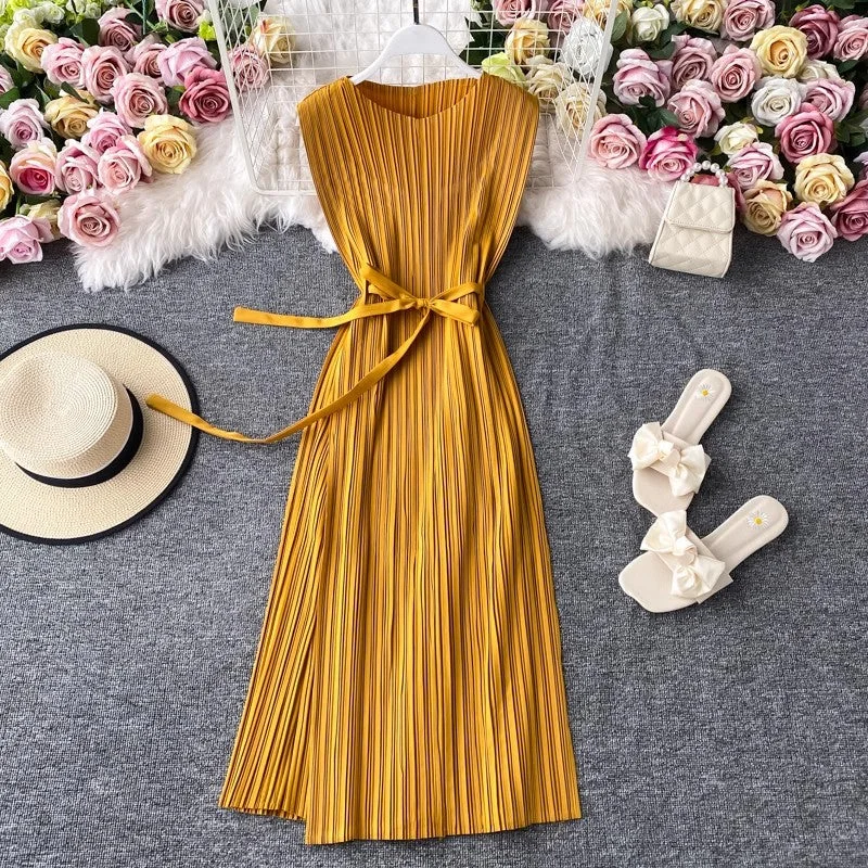 new style mid-length popular elegant pleated skirt sleeveless S4417 lace skirt romantic new style mid-length popular elegant pleated skirt sleeveless S4417 lace skirt romantic