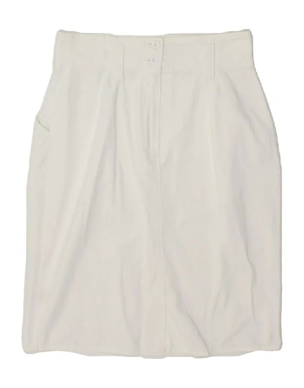 PENNY BLACK Womens Pencil Skirt W28 Medium White high waist skirt