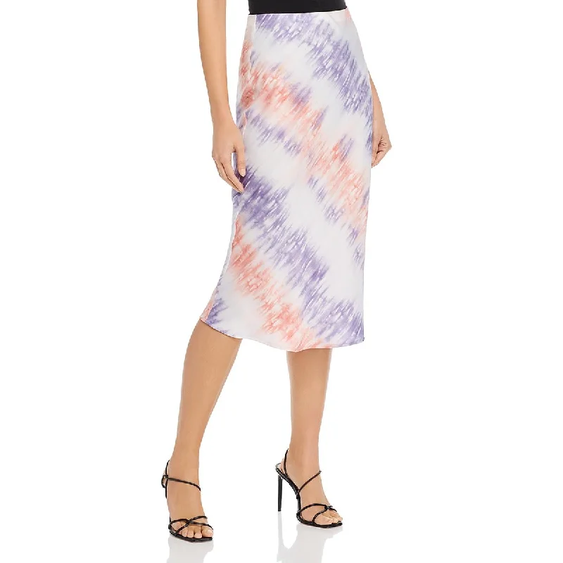 Re:named Womens Slip Tie-Dye Skirt floral skirt print