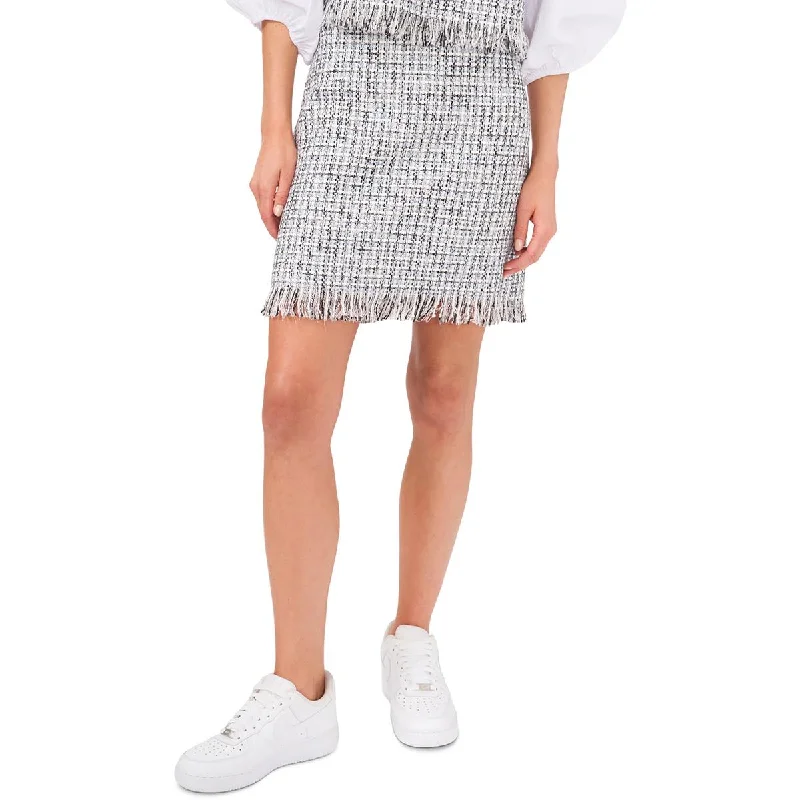 Riley & Rae Womens Tweed Above Knee Mini Skirt wool skirt thick
