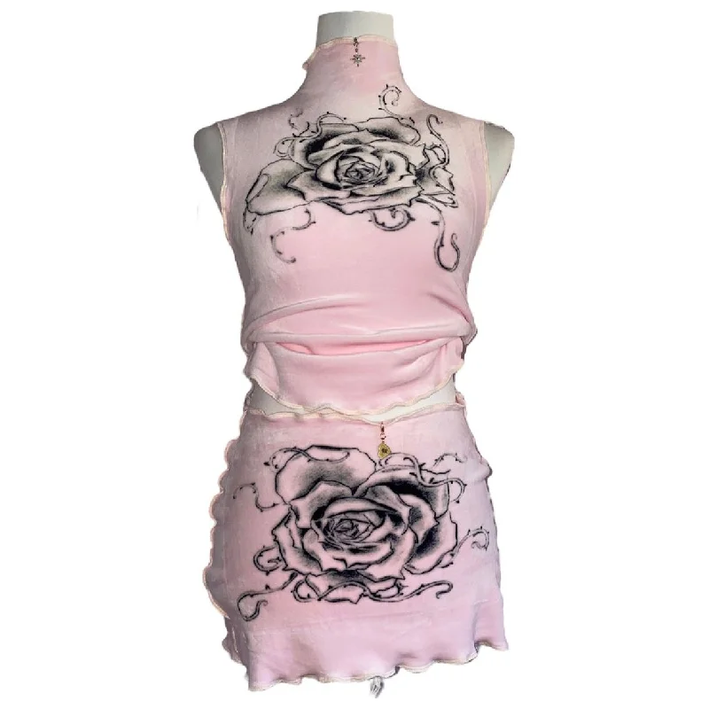 Snake Divine Velvet Rose Skirt lightweight skirt design