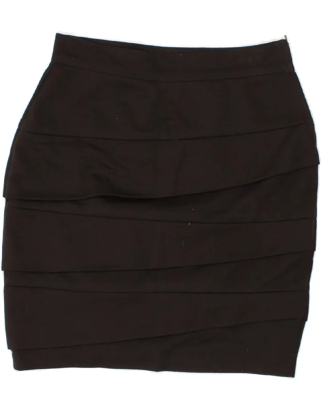 SPORTSTAFF Womens Pencil Skirt IT 42 Medium W26  Black Polyester boho skirt vibe