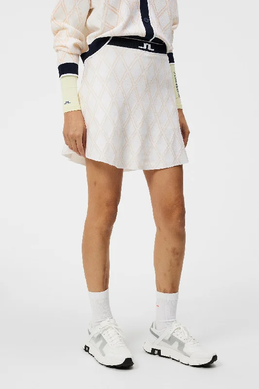 Aper Knitted Skirt asymmetrical skirt cut