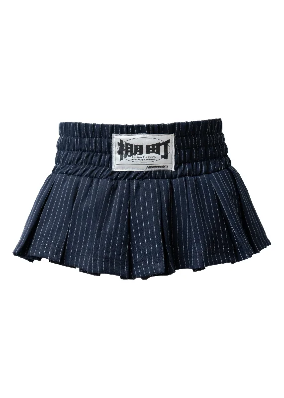 Tanamachi Miniskirt Box Blue chiffon skirt airy