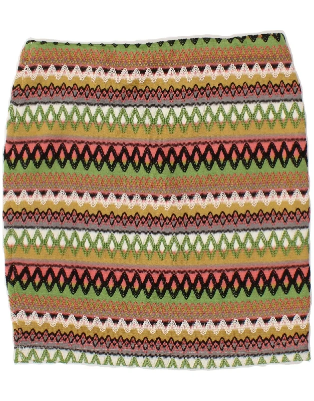 VINTAGE Womens Pencil Skirt UK 14 Large W30 Multicoloured Striped corduroy skirt durable VINTAGE Womens Pencil Skirt UK 14 Large W30 Multicoloured Striped corduroy skirt durable