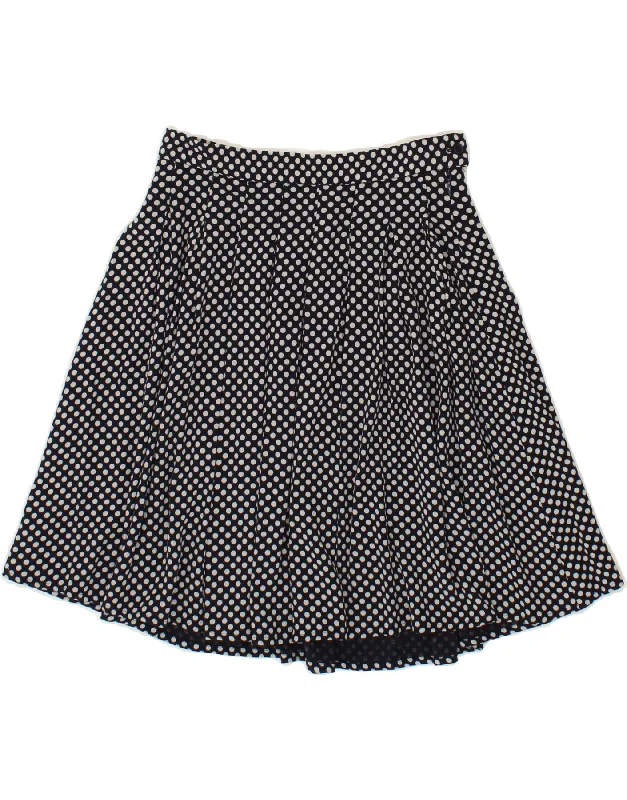 AMERICAN VINTAGE Womens A-Line Skirt XS W26 Navy Blue Polka Dot Viscose corduroy skirt cozy AMERICAN VINTAGE Womens A-Line Skirt XS W26 Navy Blue Polka Dot Viscose corduroy skirt cozy