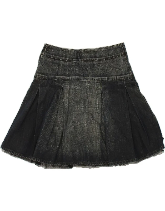 BENETTON Womens Denim A-Line Skirt W30 Medium Blue lace skirt elegant