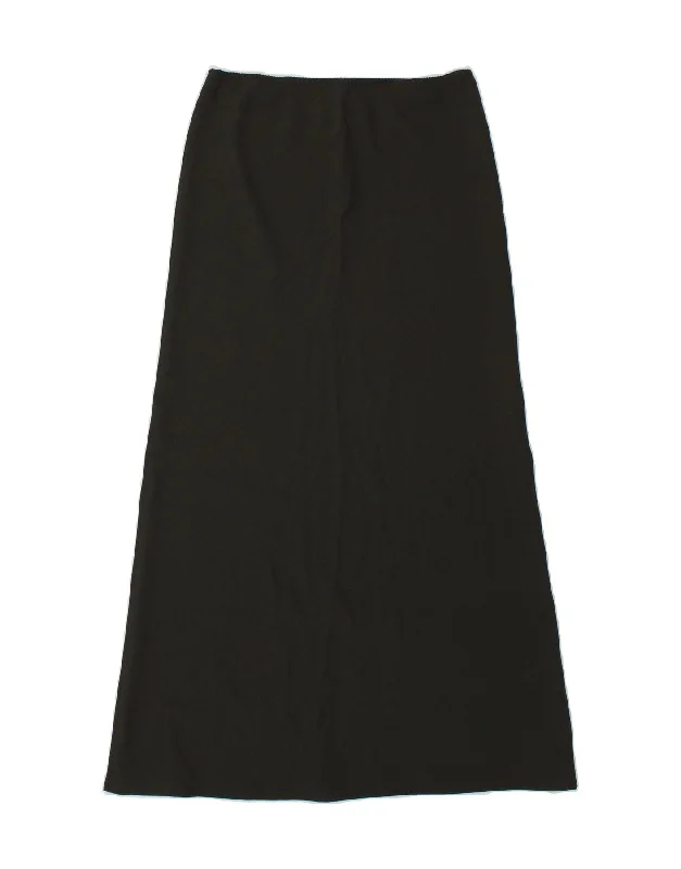 BENETTON Womens Maxi Skirt IT 40 Small W27 Grey Polyester silk skirt elegant