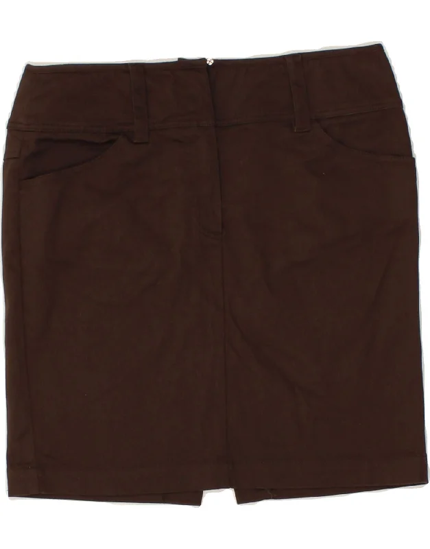 BENETTON Womens Mini Skirt W30 Medium  Brown relaxed fit skirt