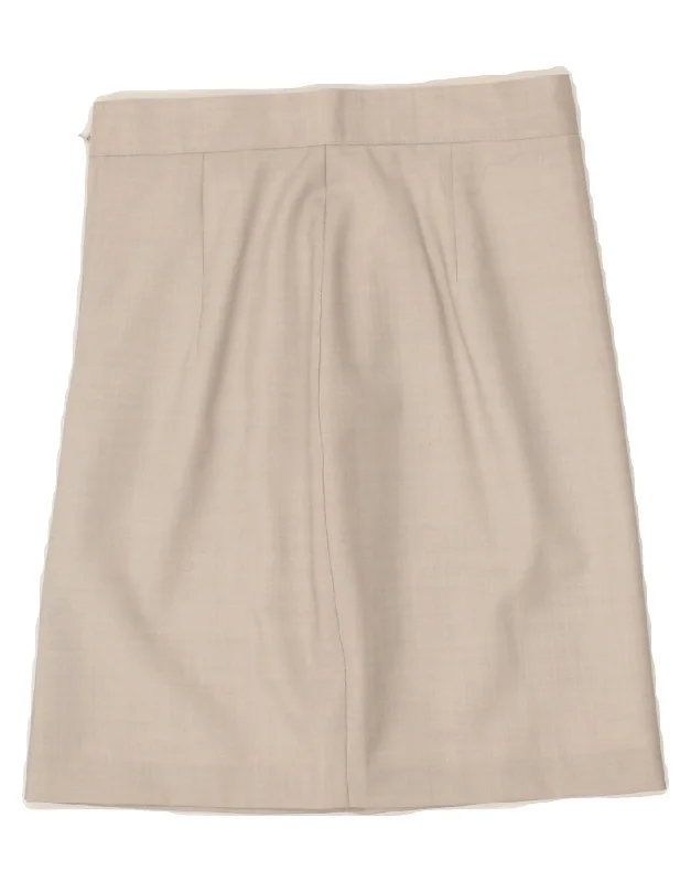 BENETTON Womens Straight Skirt IT 42 Medium W26 Grey Virgin Wool chiffon skirt floaty BENETTON Womens Straight Skirt IT 42 Medium W26 Grey Virgin Wool chiffon skirt floaty