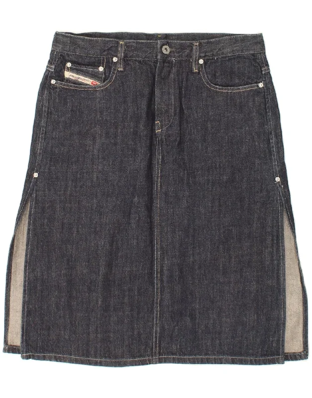 DIESEL Womens Denim Skirt W30 Medium Blue Cotton linen skirt airy