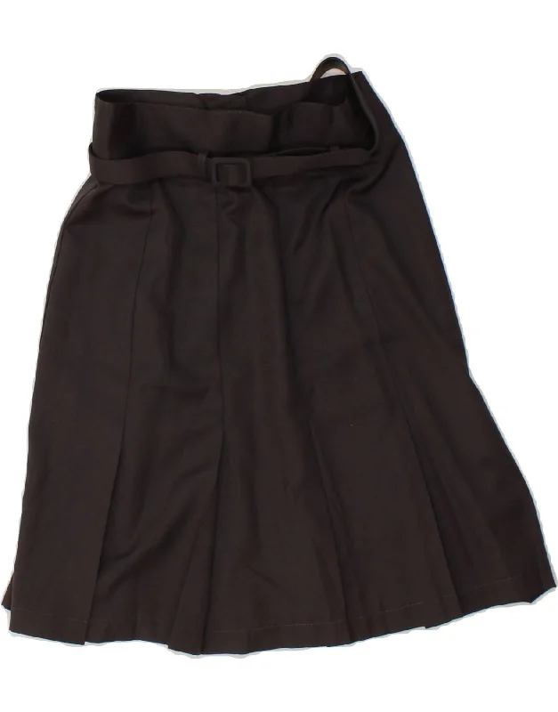 GIANLUCA GABRIELLI Womens A-Line Skirt UK 12 Medium W28 Black Viscose denim skirt durable GIANLUCA GABRIELLI Womens A-Line Skirt UK 12 Medium W28 Black Viscose denim skirt durable