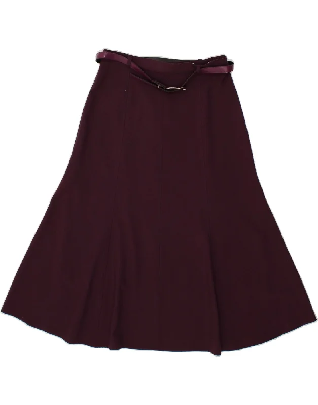 GUZELLA Womens A-Line Skirt UK 12 Medium W28 Purple Polyester breathable skirt fabric GUZELLA Womens A-Line Skirt UK 12 Medium W28 Purple Polyester breathable skirt fabric