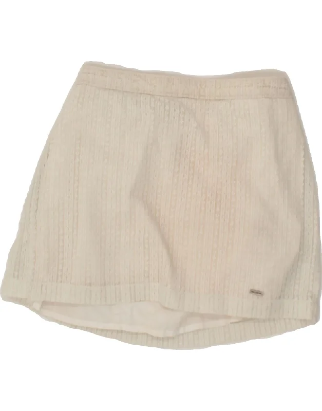 HOLLISTER Womens Mini Skirt XS W24  White chiffon skirt airy