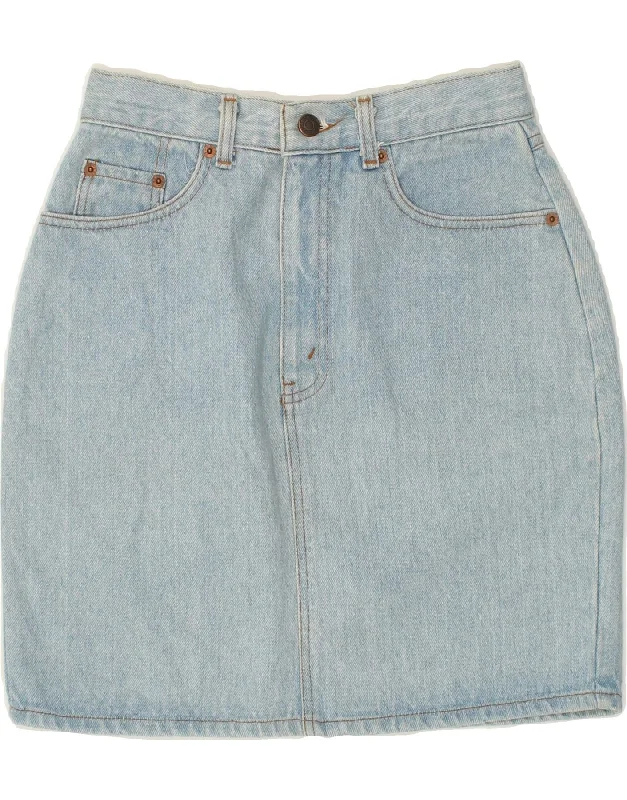 LEVI'S Womens Denim Skirt W26 Small Blue Cotton cashmere skirt plush