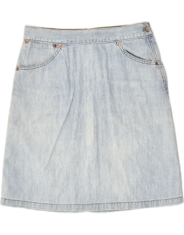 LEVI'S Womens Denim Skirt W32 Large Blue leather skirt durable