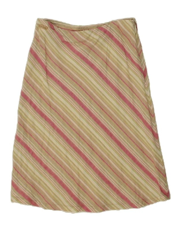 MARLBORO CLASSICS Womens A-Line Skirt EU 44 XL W30 Multicoloured Striped athletic skirt fit MARLBORO CLASSICS Womens A-Line Skirt EU 44 XL W30 Multicoloured Striped athletic skirt fit