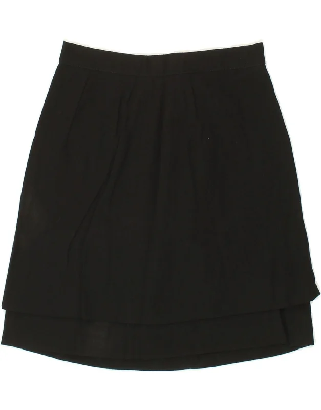 MAX & CO. Womens A-Line Skirt IT 40 Small W26 Black Viscose mini skirt trendy