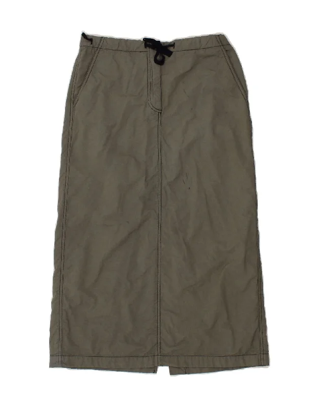 OUTRAGE Womens Midi Skirt W29 Medium Grey Cotton lace skirt delicate