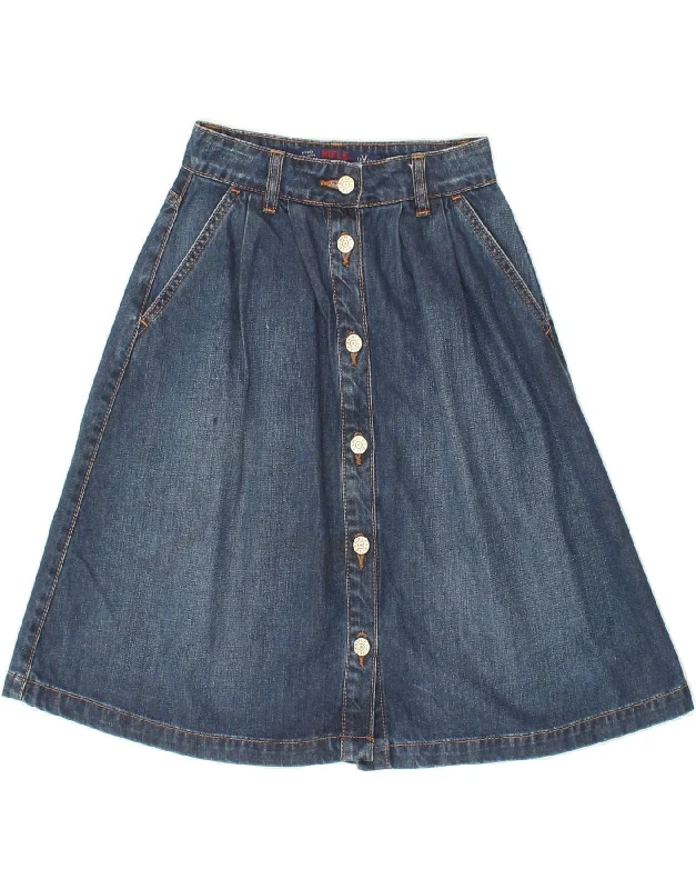 RIFLE Womens Denim A-Line Skirt W24 XS Blue Cotton lace skirt delicate