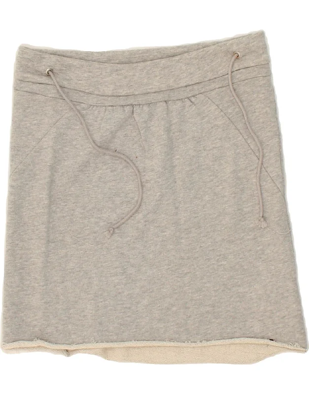 TOMMY HILFIGER Womens Asymmetrical Skirt XS W30 Grey asymmetrical skirt cut