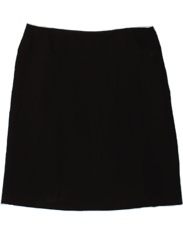 TOMMY HILFIGER Womens Straight Skirt US 14 XL W34 Black low waist skirt