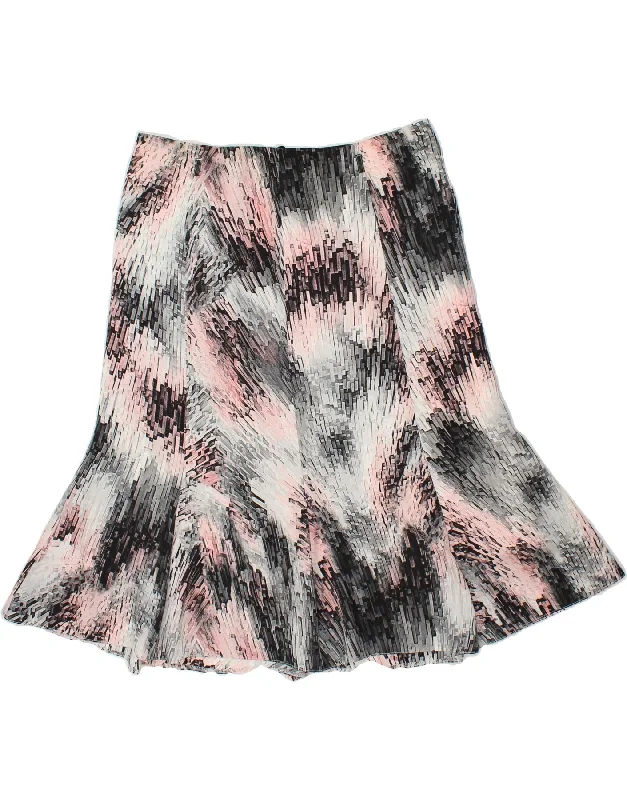 VINTAGE Womens A-Line Skirt IT 44 Medium W32  Black Tie Dye cashmere skirt fine
