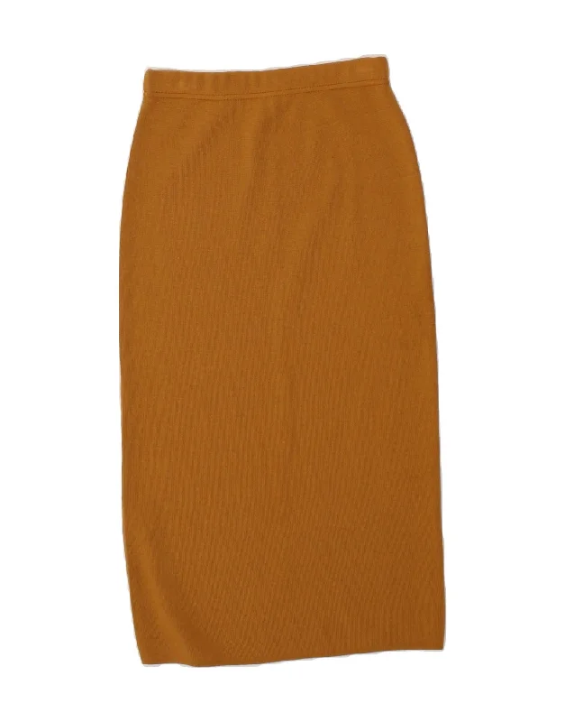 VINTAGE Womens Maxi Skirt W28 Medium Brown velvet skirt luxury