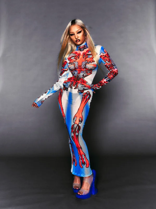SKELETON MESH DRESS
