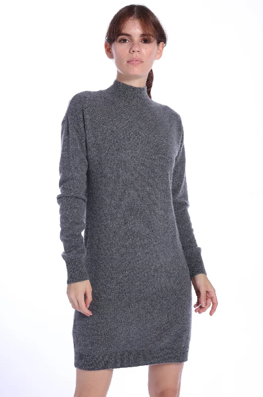 Cashmere Mock Neck Dress